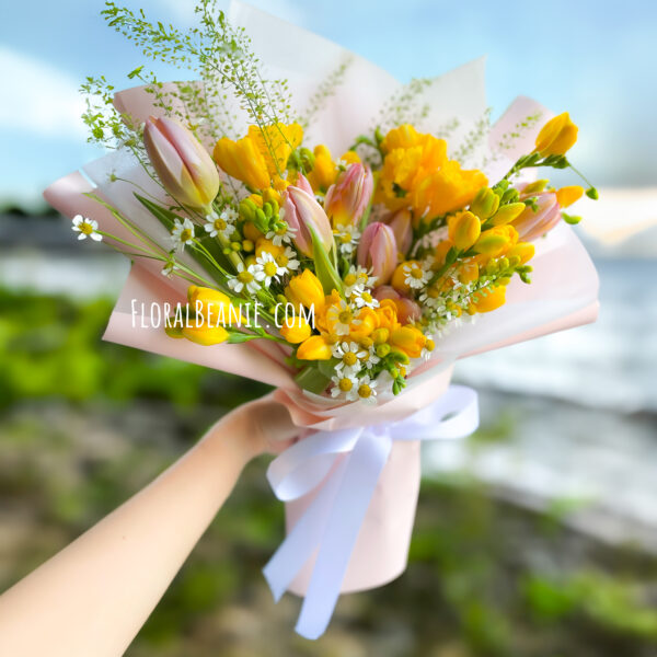 Freesia and Tulip Bouquet