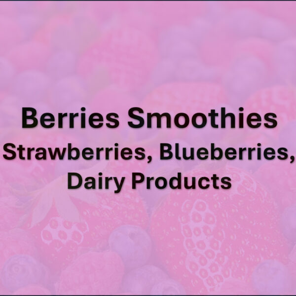 Homemade Berries Smoothies